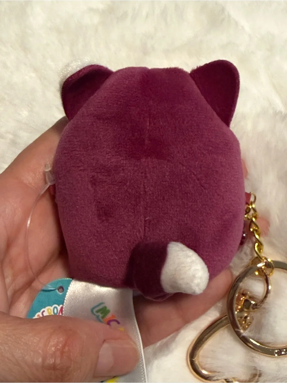 Tundra the Husky Dog Micromallow Keychain/ Bag Charm- NWT